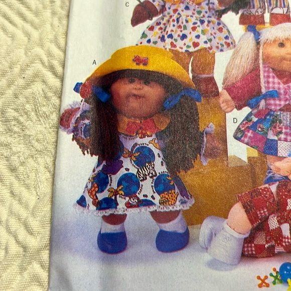 Butterick Pattern 4556 Cabbage Patch Kids Clothes 6 Outfits Uncut 1996 14” Dolls - Picture 2 of 9